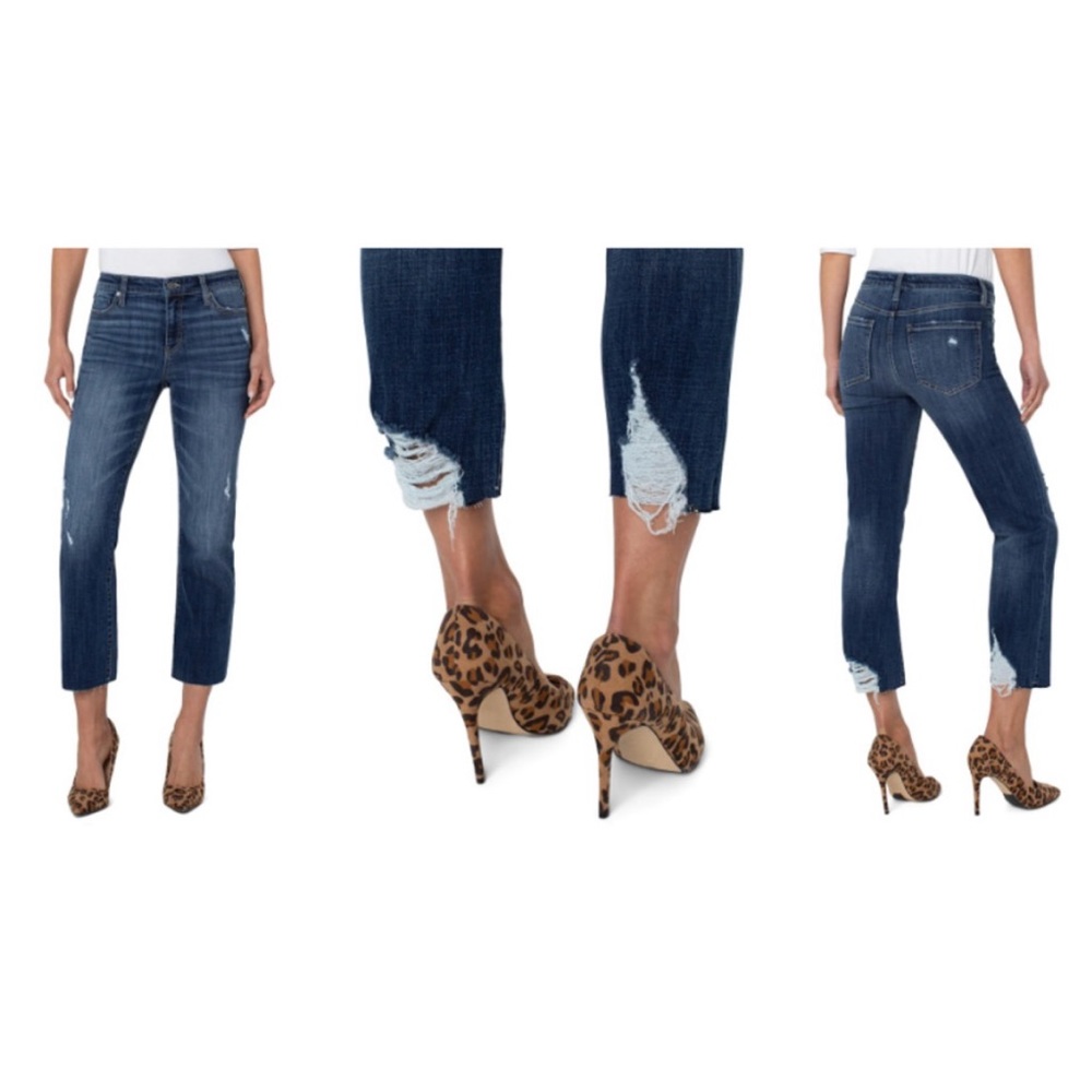 Liverpool Kennedy straight crop jeans